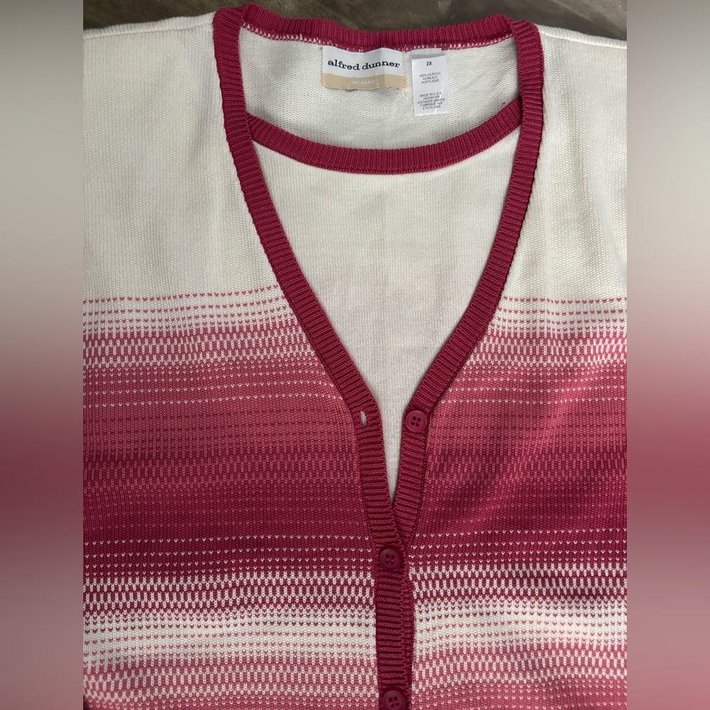 NWT Vintage Alfred Dunner Sweater Old Stock Fooler Shoulder Pads XL XXL 1X 2X